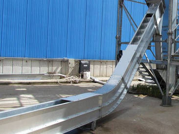 Транспортер скребковий ланцюговий зерновий горизонтальний