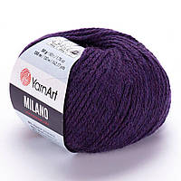 YarnArt MILANO (Милано) № 872 фиолетовый (Пряжа полушерсть, нитки вискоза для вязания)