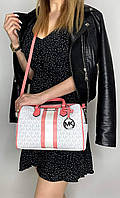 Сумка Michael Kors Bedford Small Logo Stripe Satchel Grapefruit Mlt (35T0SBFS5B)