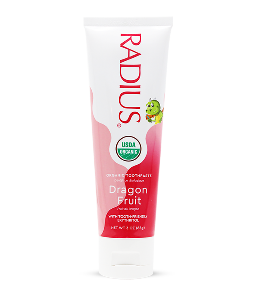 Зубна паста органічна RADIUS™ для дітей Фрукт Дракона