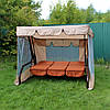 Гойдалки садові GreenGard Брауні Гойдалка з відкидною спинкою та москітною сіткою, фото 3