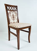 Стілець обідній дерев'яний для вітальні та кухні в класичному стилі Софія OLB, колір горіх