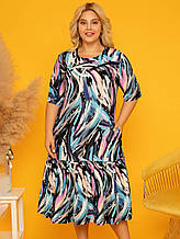 Сукня жіноча штапель Туреччина 3XL,4XL Великий розмір віскоза