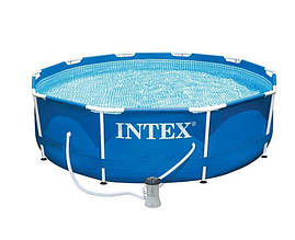 Каркасный бассейн круглый с фильтр-насосом 305х76 см Metal Frame Pool от Intex 28202