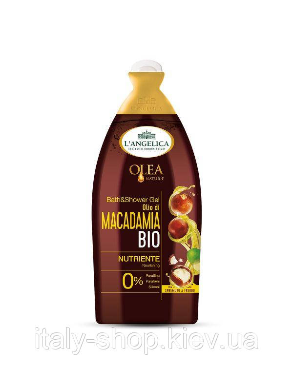 Гель для душу з біо-маслом макадамії L angelica Bagnodoccia Bio di Macadamia 500 ml,Італія