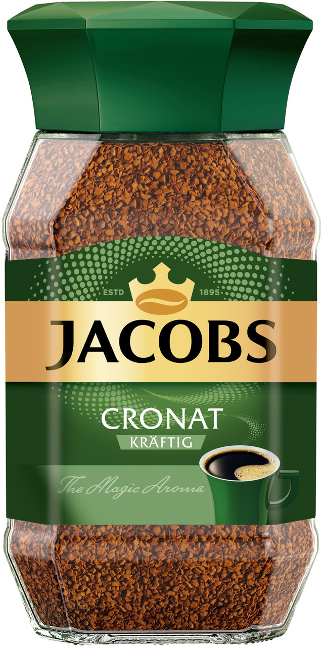 Кава розчинна Jacobs Cronat Kraftig (190 г) Якобс Кронат Крафтінг