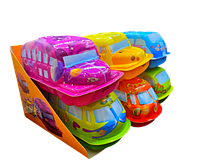 Автобус пластиковый WOOOW School bus с игрушкой-сюрпризом и конфетами 6 шт