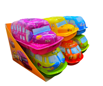 Автобус пластиковий WOOOW School bus з іграшкою-сюрпризом та цукерками 6 шт