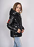 Куртка демісезонна на дівчинку "Монклер" чорна 146, фото 4