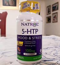 5-гідроксітріптофан Natrol 5-HTP 100 mg 30 капс, фото 2