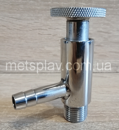 Кран для відбору проб нержавіючий Ду 20 (3/4') AISI 304