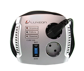 LUXEON CUBE-500 — стабілізатор для котла газового твердопаливного Стабілізатора напруги з дисплеєм індикацією, фото 2