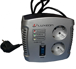 LUXEON CUBE-500 — стабілізатор для котла газового твердопаливного Стабілізатора напруги з дисплеєм індикацією, фото 4