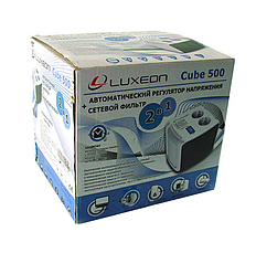LUXEON CUBE-500 — стабілізатор для котла газового твердопаливного Стабілізатора напруги з дисплеєм індикацією, фото 3