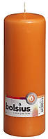 Свеча цилиндр Bolsius оранжевая 7х20 см (70/200-020Б MAN)