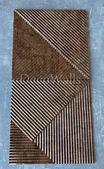 Гіпсові 3D-панель Hatch з ламінованим покриттям під мармур DecoWallsTM