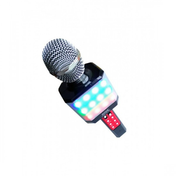 Микрофон караоке беспроводной с возможностью смены голоса светомузыка WSTER WS-1828 - фото 1 - id-p1582755638