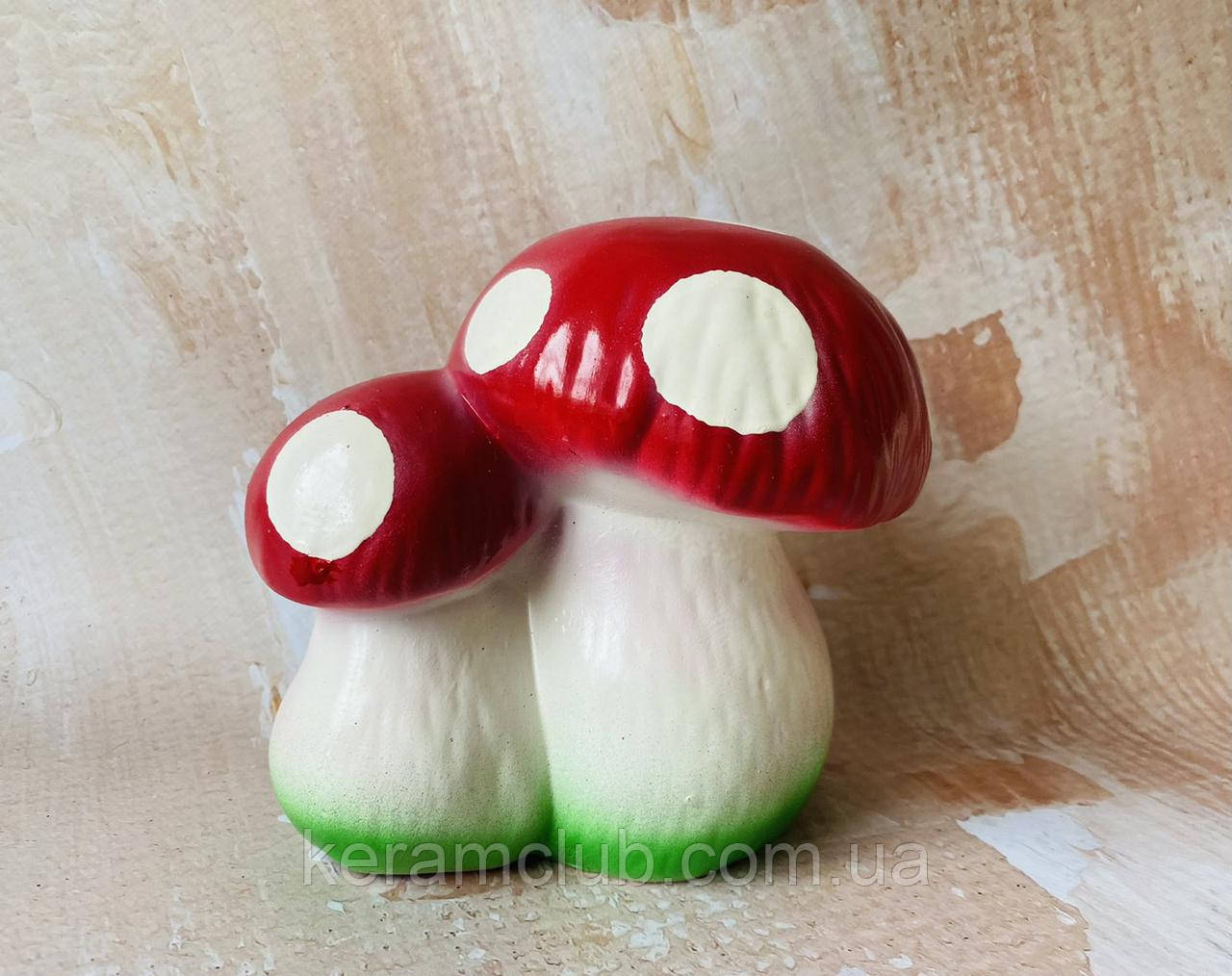 Садова фігура Керамклуб h 15 см гриб малий