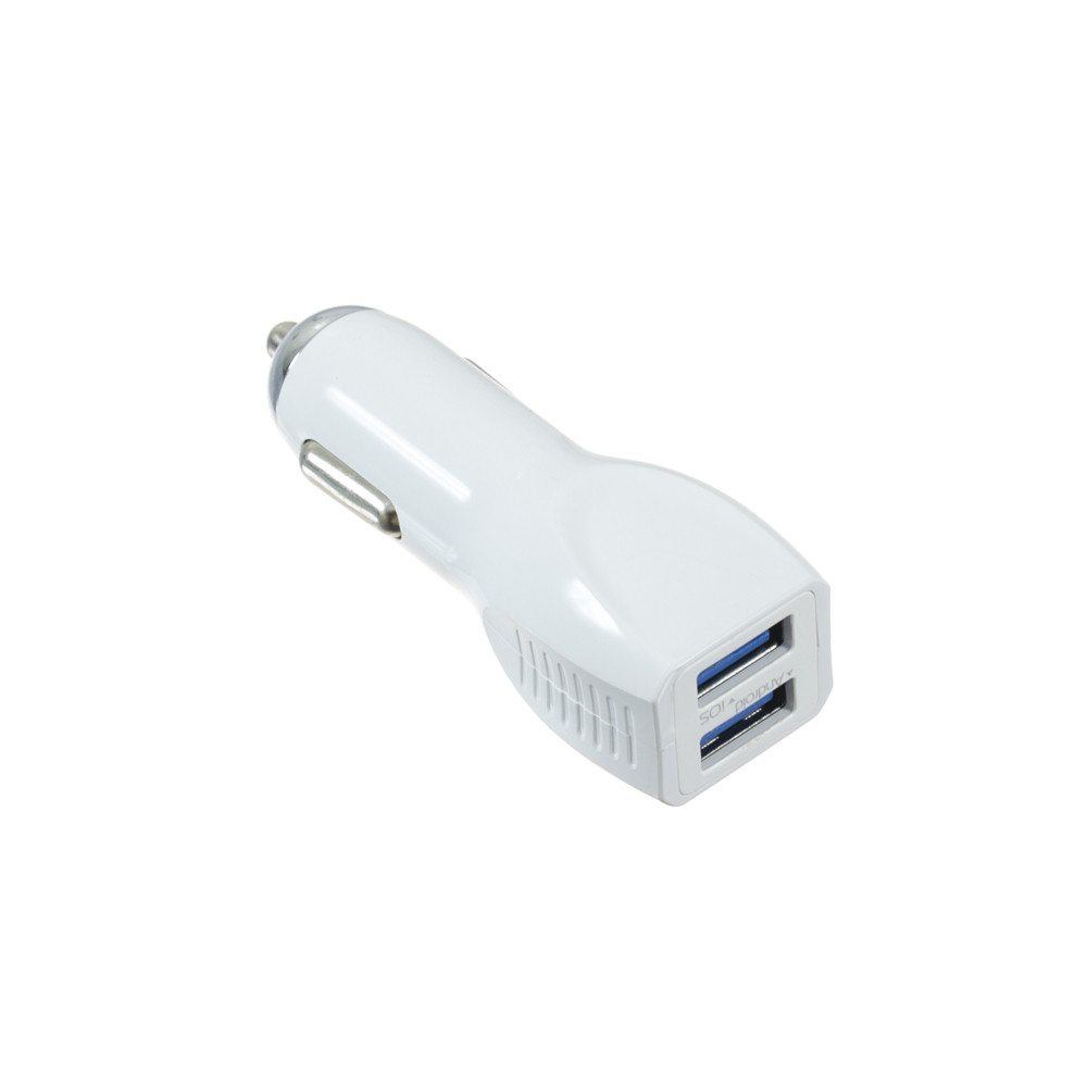 Автомобільний зарядний пристрій Emy для 2.4 A 2 USB White