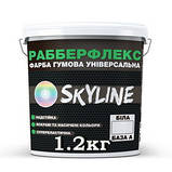 Біла (БАЗА А) гумова фарба SkyLine, 6 кг, фото 3