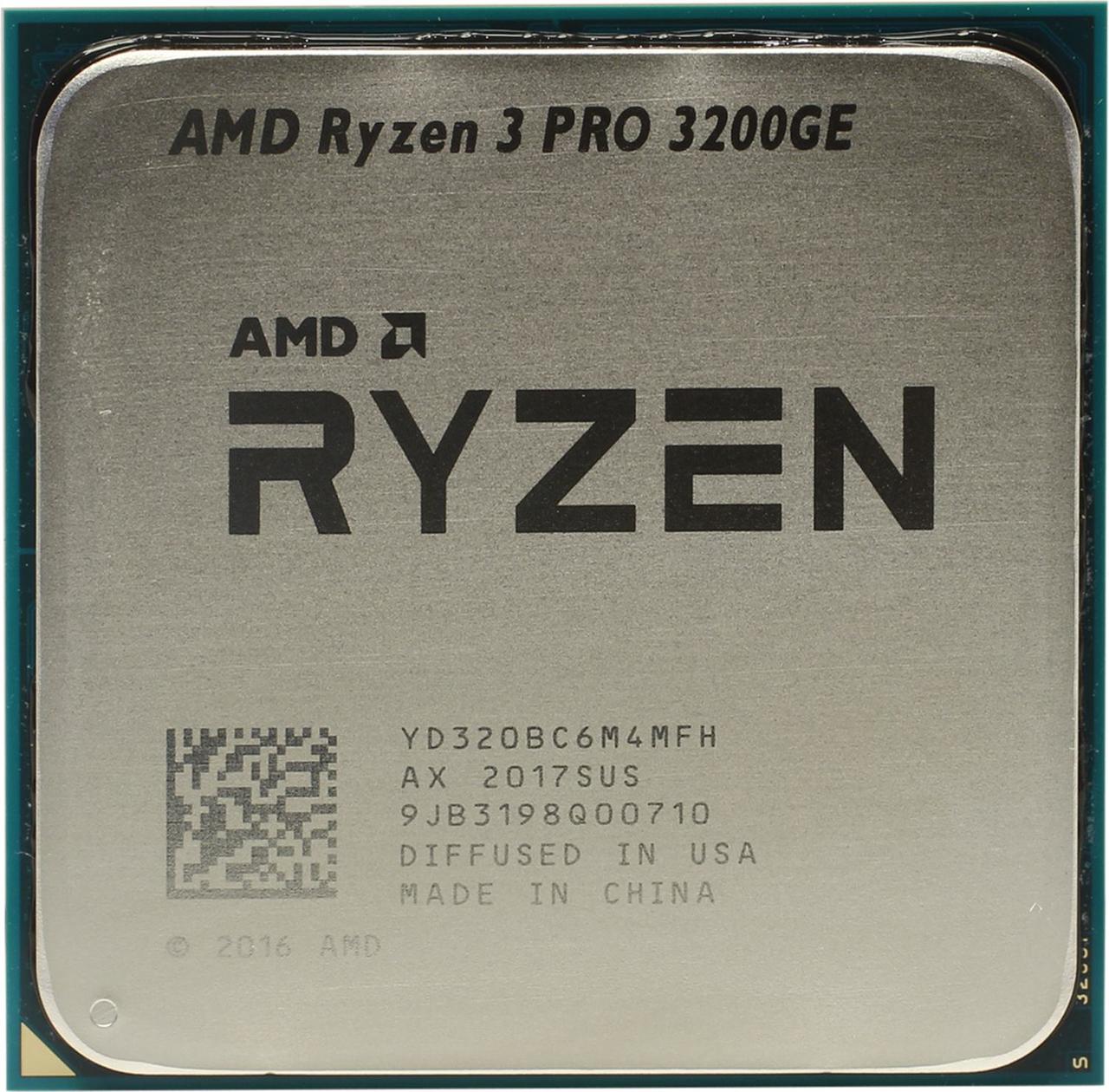 Процесор AMD Ryzen 3 PRO 3200GE 3.3GHz/4M (YD320BC6M4MFH) sAM4, tray