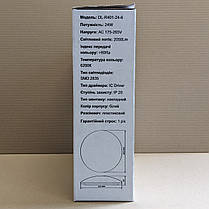 LED світильник накладний Biom 24W 5000K коло DL-R401-24-5 22083, фото 6