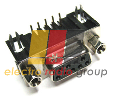 Гніздо db 9Ρin монтажний, з бічними контактами