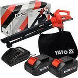 Пилосос садовий для листя акумуляторний YATO YT-85175, фото 2