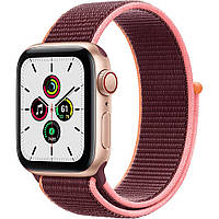 Смарт-часы Apple Watch SE LTE 40mm Gold Aluminum Case with Plum Sport Loop (MYEC2/MYEJ2)