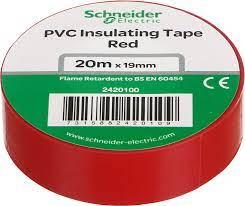 Ізоляційна стрічка 0,19 мм 20M Червона Schneider Electric, фото 1