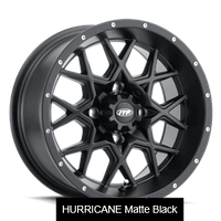 Колесный диск на квадроцикл HURRICANE "ITP" 12x7 4/156 4+3 Matte Black 1228630536B