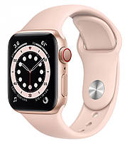 Смарт-часы Apple Watch SE GPS + Cellular 40mm Gold Aluminum Case with Pink Sand Sport B. (MYEA2)