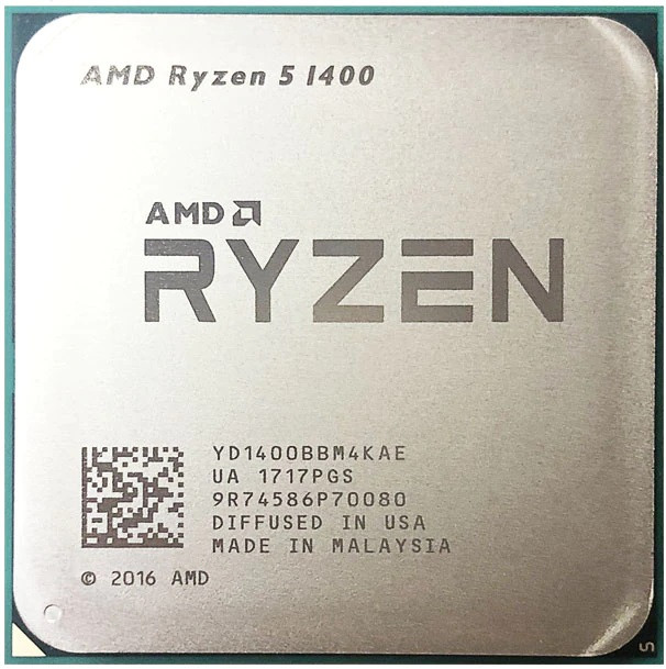 Процесор AMD Ryzen 5 1400 3.2GHz/8M/5,0GT/s (YD1400BBM4KAE) sAM4, tray