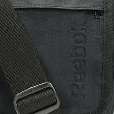 Сумка чоловіча спортивна через плече оригінальна Reebok Le U City Bag чорного кольору, фото 3