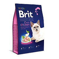 Сухой корм для кошек Brit Premium by Nature с курицей 8кг