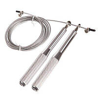 Скакалка швидкісна для спорту MS 3407, срібло