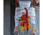 Бавовняне стьобане покривало з наволочкою Aran Clasy 180*240 Superhero