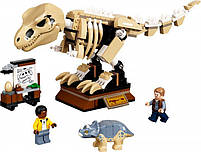 LEGO Jurassic World Скелет тиранозавра на виставці 198 деталей (76940), фото 3