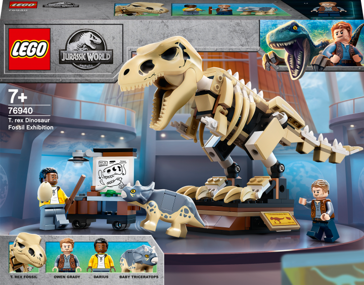 LEGO Jurassic World Скелет тиранозавра на виставці 198 деталей (76940)