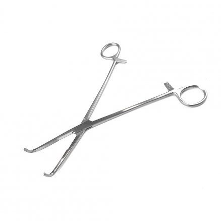 Затискач кровоспинний через Mixter, вигнутий No 1. Довжина 22 см