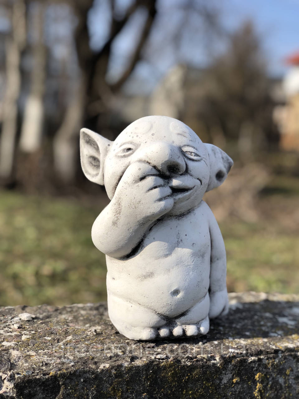 Садова фігура Троль, скульптура веселого Троля, статуетка Троль Troll для саду, 22 см, фото 1