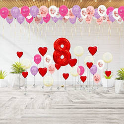 Сет гелієвих куль " 8 березня!