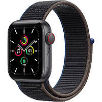 Смарт-часы Apple Watch SE 40mm GPS + Cellular Space Gray Aluminum Case with Charcoal Sport Loop (MYEE2)