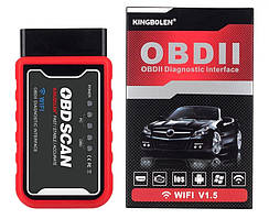 Автосканер Kingbolen ELM327 OBD-II(OBD2) Wi-Fi адаптер для діагностики PIC 18F25K80 FW V1.5 Full