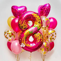 Сет гелієвих куль " 8 березня!