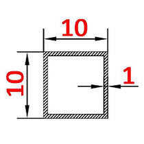 Алюмінієва труба квадратна