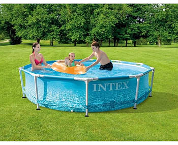 Басейн каркасний Intex Metal Frame™ 28206, діаметр 305 см висота 76 см, об'єм 4485 л