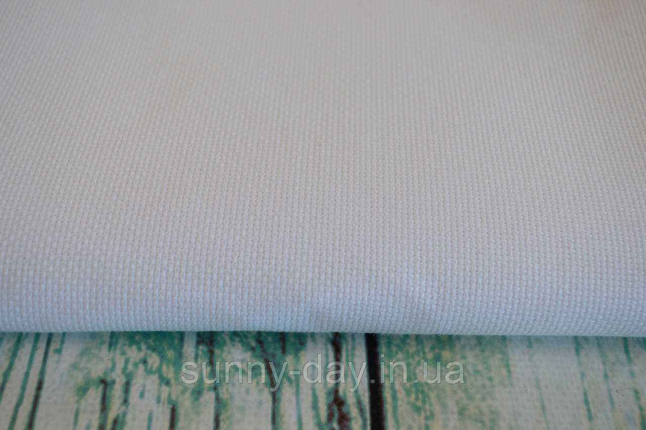 Канва Аїда 18 каунт колір - білий на метраж, фото 1