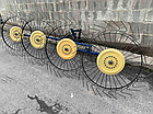 Граблі до мотоблока / мототрактора ворушилки Сонечко 4-колісні 5 мм сп., фото 2