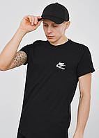 Чоловіча футболка з накаткою на грудях Nike чорний
